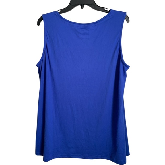 NWT Muk Luks Womens Cardigan w/ Match Tank Top Size Tall XL Sapphire Blue Hoodie - Picture 6 of 12